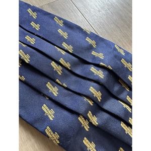 Ben Silver Charleston biplane airplane 100% silk cummerbund